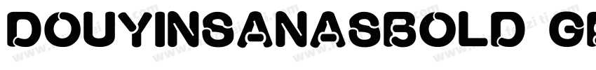 DOUYINSANASBOLD GB字体转换